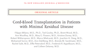 La ricerca del Dott. Milano sul New England Journal of Medicine